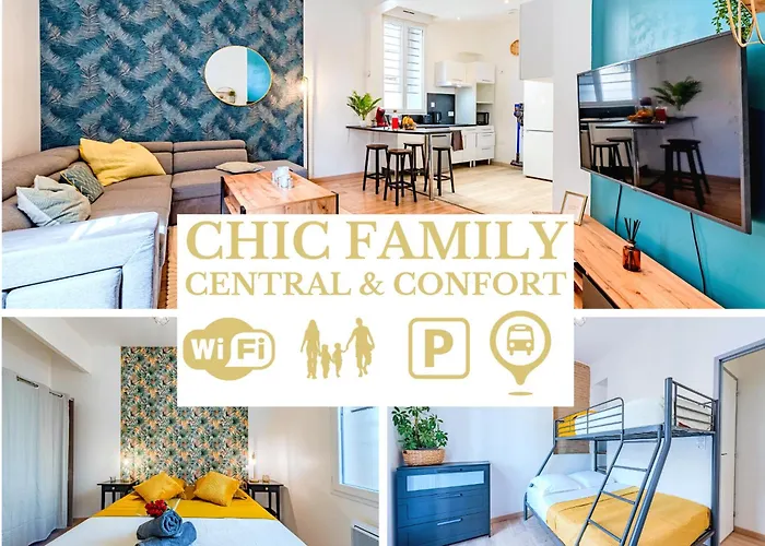 Chic Family - Neuf & Moderne - Parking Wifi Centre Ville Gare Tgv - Confort Ideal Famille - Offre Speciale