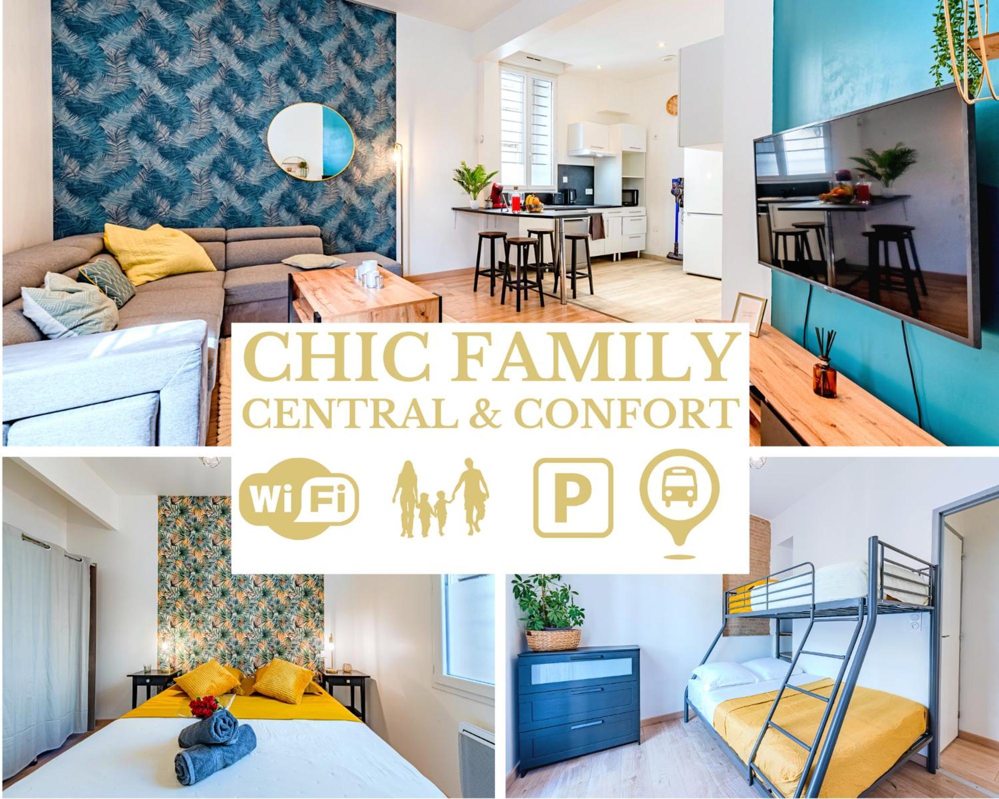 Chic Family - Neuf & Moderne - Parking Wifi Centre Gare Tgv - Confort Ideal Famille - Speciale Apartment